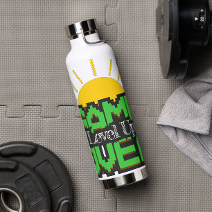 Spiel vorbei, belebte Retro-Spiele mit, Levelaufst Trinkflasche