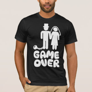 Spiel vorbei Braut Bräutigam Hochzeit T-Shirt