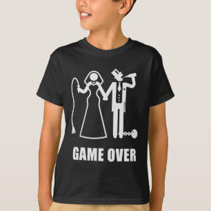 Spiel vorbei (jga Braut und Bräutigam neue Peitsch T-Shirt
