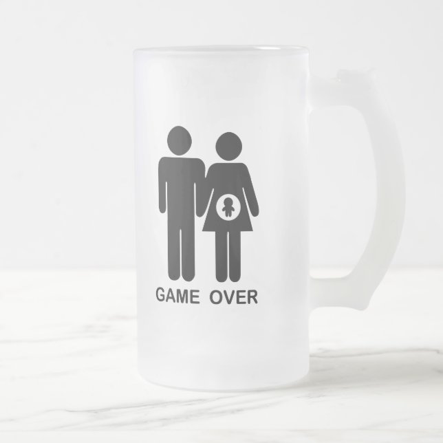 Spiel vorbei mattglas bierglas (Rechts)