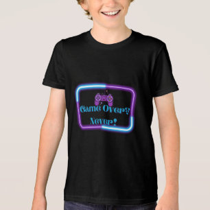 Spiel vorbei? Nie! - Retro Neon Gaming Tri-Blend Shirt