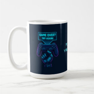 Spiel vorbei? Nochmal versuchen! - Futuristische G Kaffeetasse