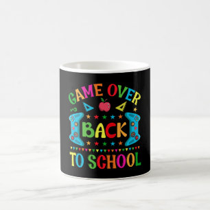 Spiel vorbei Zurück zur Schule Kaffeetasse