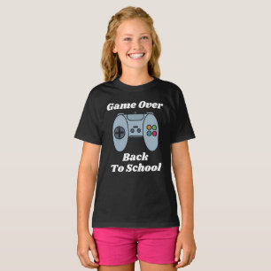 Spiel zurück zum T - Shirt für Schulmädchen