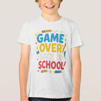 Spiel zurück zur Schule Funny Lehrer Student Tri-Blend Shirt