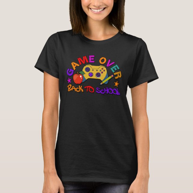Spiel zurück zur Schule - T - Shirt (Vorderseite)