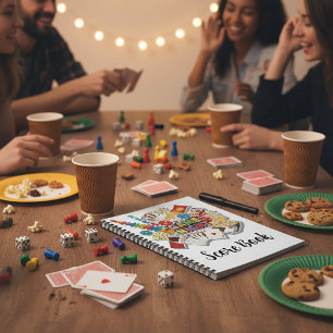 Spielabend-Punktestand Notizblock