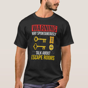 Spielausgang im Escape Room Puzzle Box Board Horro T-Shirt
