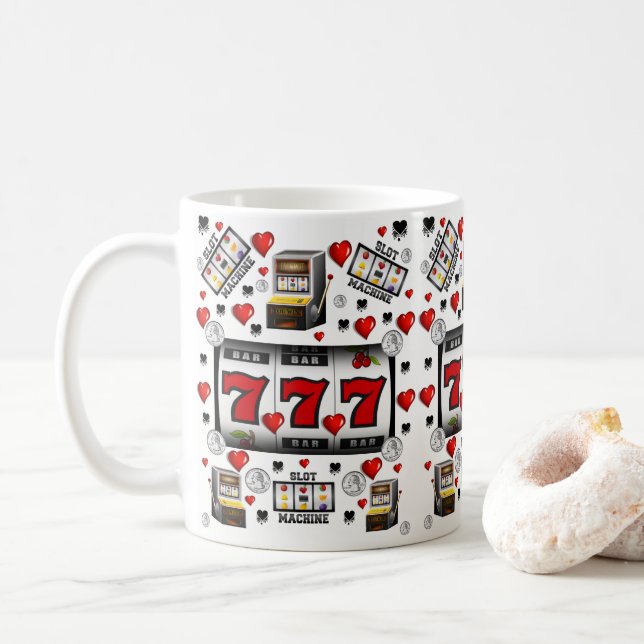 Spielautomat Casino Tasse (Mit Donut)