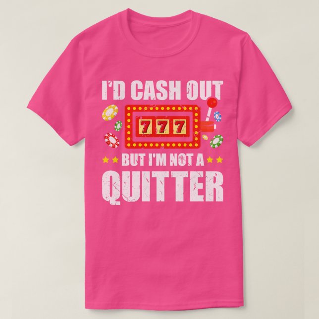 Spielautomat Funny Casino Spielautomat T-Shirt (Design vorne)