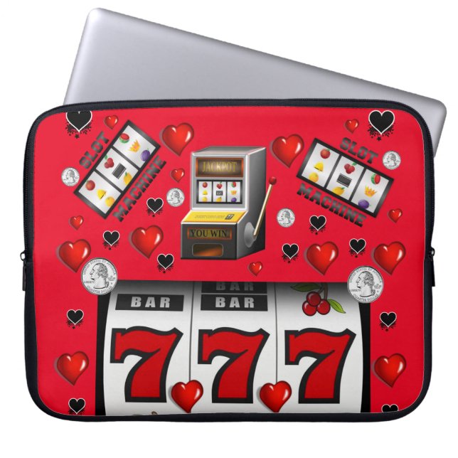 Spielautomat für Laptops, Schlösser Laptopschutzhülle (Vorderseite)