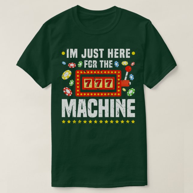 Spielautomat Gambling Lover Funny Casino T-Shirt (Design vorne)