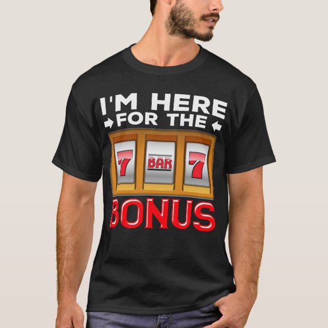 Spielautomat Glücksspiel Funny Casino Fan T-Shirt (Vorderseite)