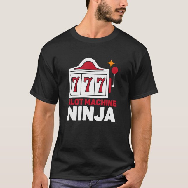 Spielautomat Ninja Casino Spielautomat T-Shirt (Vorderseite)