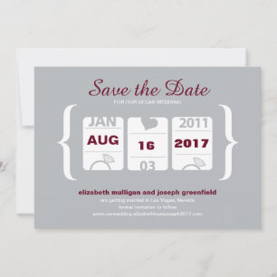 Spielautomat Save the Date - Hochzeit Einladung