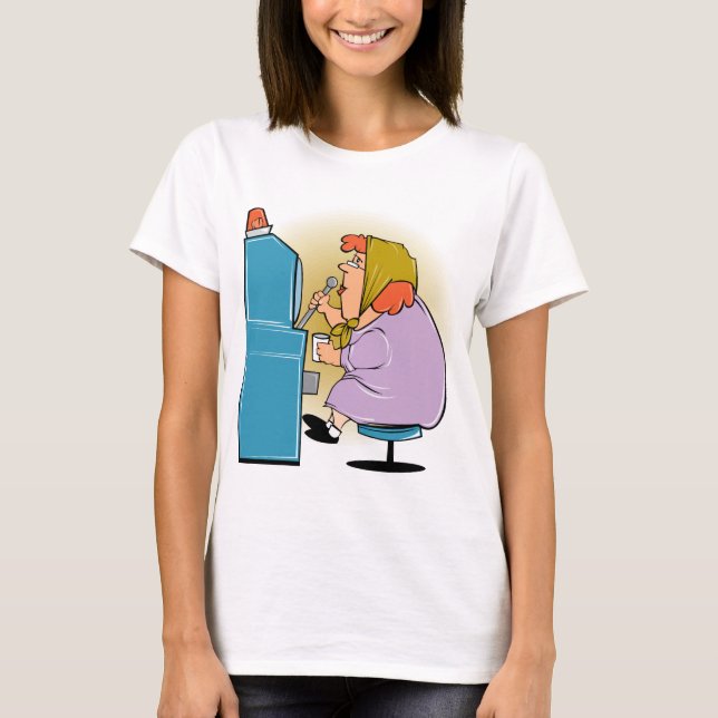 Spielautomat-Schlitze - Spiel zum zu gewinnen T-Shirt (Vorderseite)
