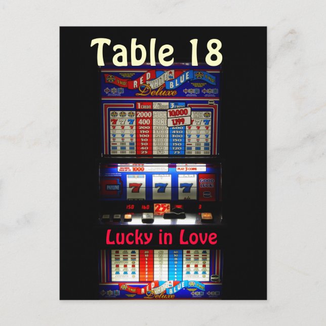 Spielautomat Tischnummer Casino Lucky in der Liebe (Vorderseite)
