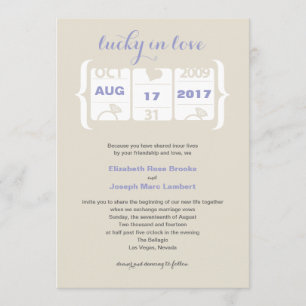 Spielautomaten-Hochzeitseinladung Einladung