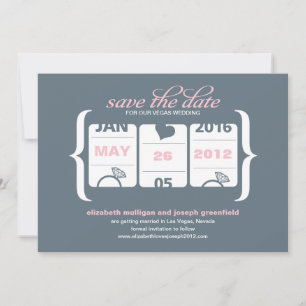 Spielautomaten Save the Date - Hochzeit Einladung