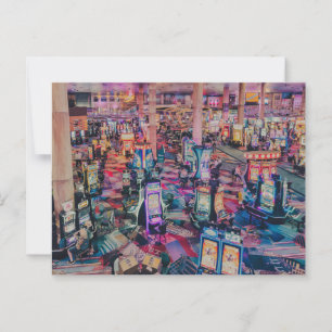 Spielautomaten von Las Vegas Postkarte
