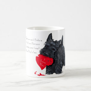 Spielbarer Scottish Terrier Valentinsmug Kaffeetasse