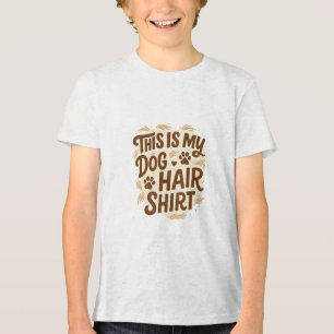 Spielbares "Das ist mein Hundehaar-Shirt"-Zitat-De Tri-Blend Shirt