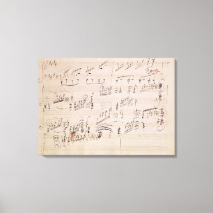 Spielberichtsbogen 'des Mondscheins Sonata Leinwanddruck