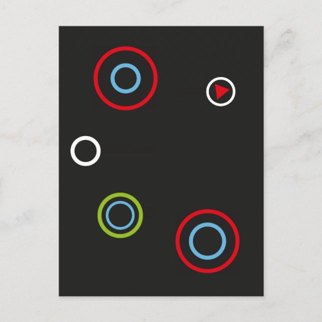 Spielbutton-Postkarte Postkarte (Vorderseite)