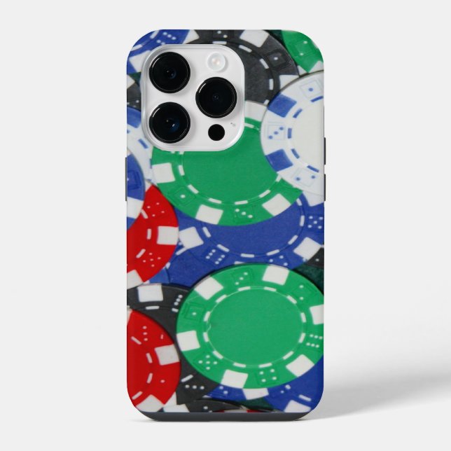 Spielchips iPhone 14 Pro Hülle (Rückseite)