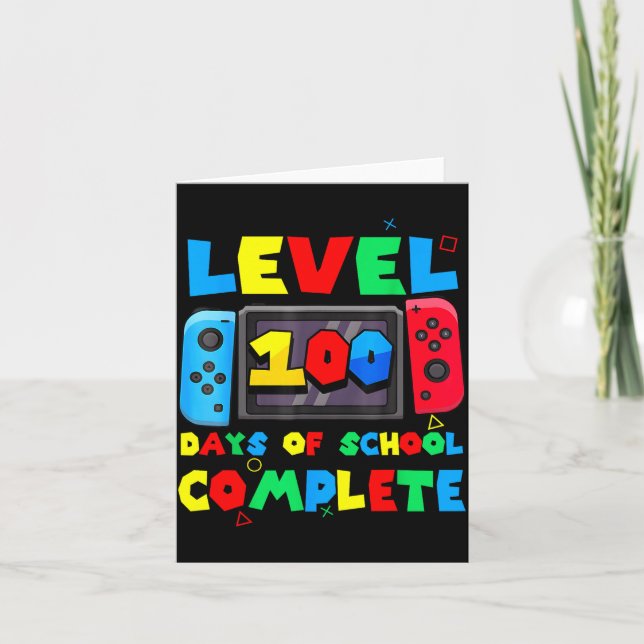 Spielcontroller Ebene 100 Tage Schule Vollständig  Karte (Vorderseite)