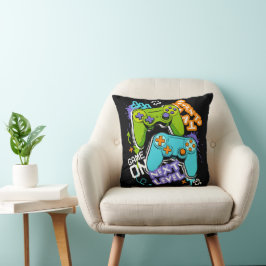 Spielcontroller Graffiti  Gaming Born To Play  Kissen