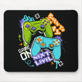 Spielcontroller Graffiti  Gaming Born To Play  Mousepad