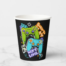 Spielcontroller Graffiti  Gaming Born To Play  Pappbecher