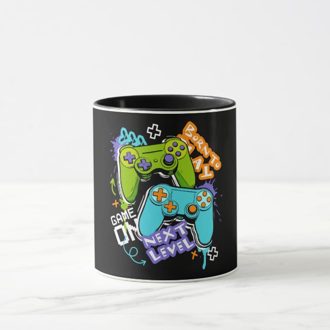 Spielcontroller Graffiti  Gaming Born To Play  Tasse (Zentrum)