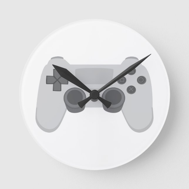 Spielcontroller Runde Wanduhr (Vorderseite)