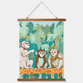 Spieldatum Wandteppich Mit Holzrahmen