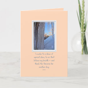 Spiele bei Sunrise Apricot Skies Card Karte