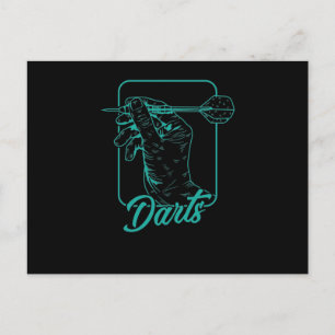 Spiele Dart Postkarte