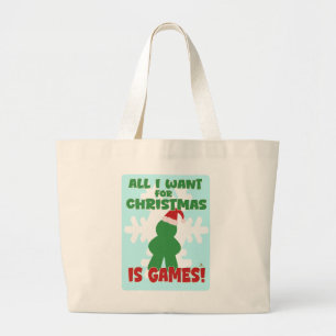 Spiele für Weihnachts-Spaß-Feier-Freude-Statement Jumbo Stoffbeutel