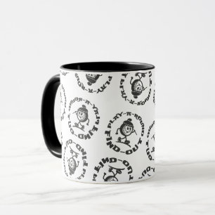 Spiele herum, finde heraus, Muster, lustiges Golfe Tasse