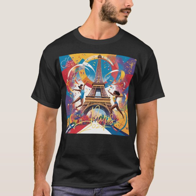 Spiele in Paris 2024 T-Shirt (Vorderseite)