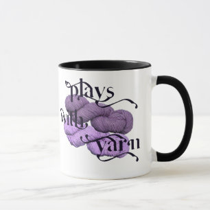 Spiele mit der Garn-Tasse für Stricker Tasse