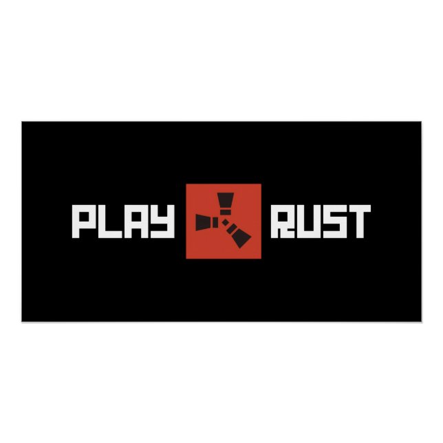 Spiele Rust Logo Kunst Poster (Vorderseite)