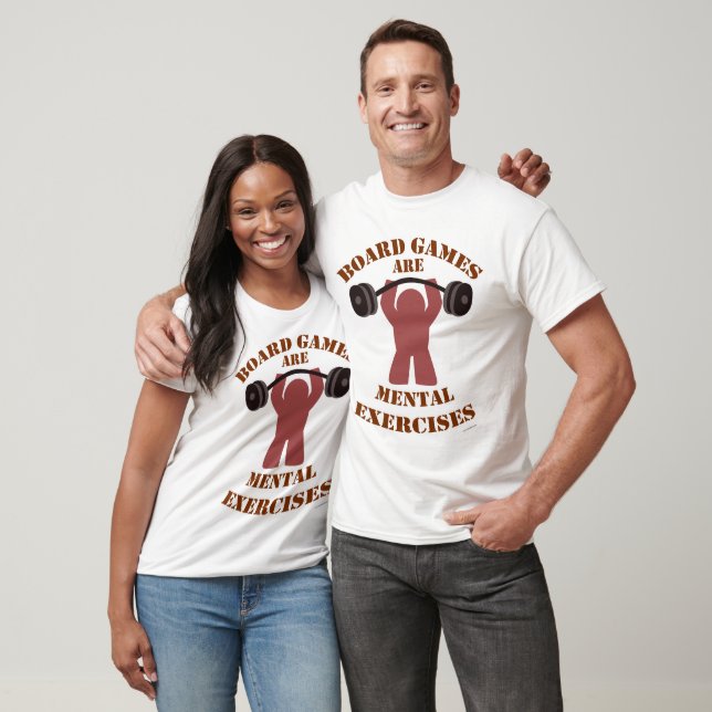 Spiele sind Mental Sport Fun Gaming Meeple T-Shirt (Unisex)