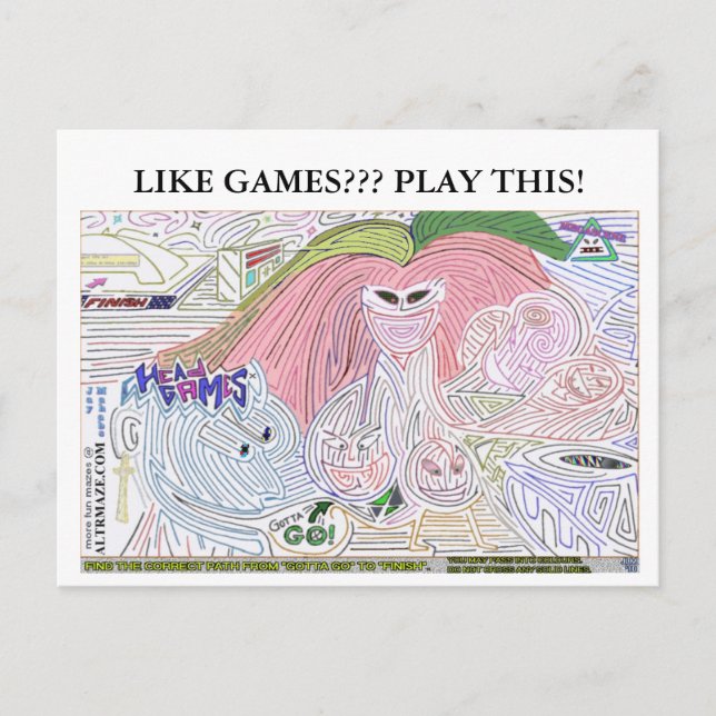 Spiele Ultra Maze '10 Postkarte (Vorderseite)