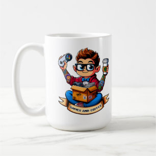 Spiele und Kaffee Kaffeetasse