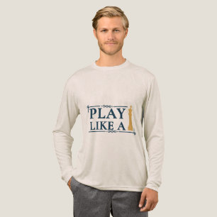 Spiele wie ein König – Zitat zur Power-Strategie - Tri-Blend Shirt