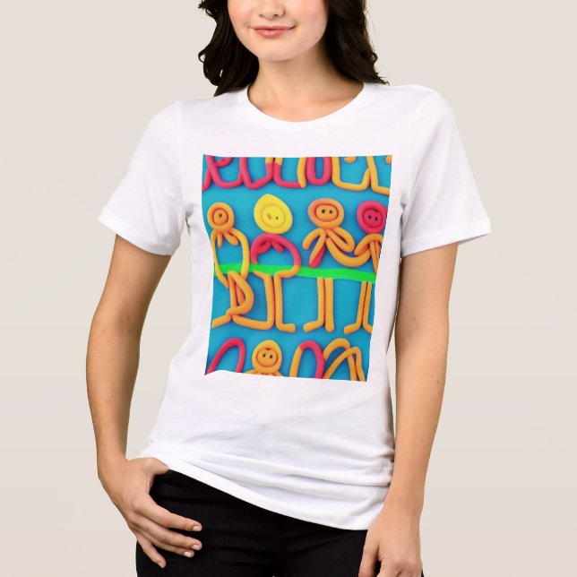 Spielekletter  Tri-Blend shirt (Vorderseite)