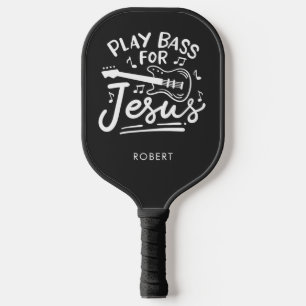 spielen Bass für Jesus Christliche Gitarrist Custo Pickleball Schläger