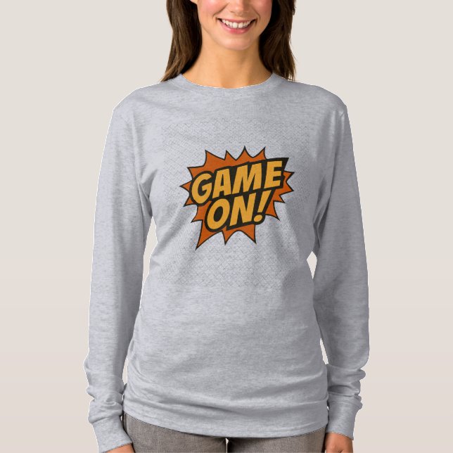 SPIELEN! Comic Burst - Gamer Wall Poster T-Shirt (Vorderseite)
